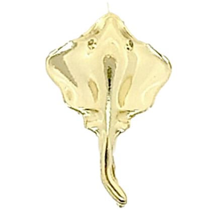 Orecchino Manta Argento Lucido Placcato Oro Giallo