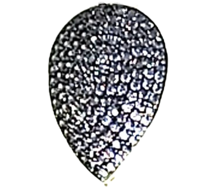 Orecchino Goccia Piccola Argento Zirconi Viola Placcato Oro Giallo