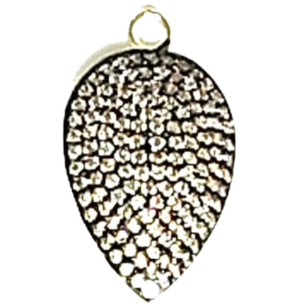 Pendente Goccia Piccola Argento Zirconi Champagne Placcato Oro Giallo