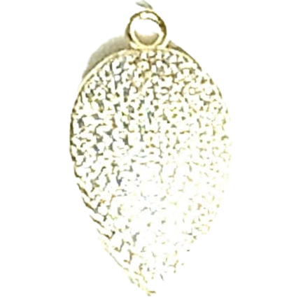 Pendente Goccia Piccola Argento Zirconi Bianchi Placcato Oro Giallo