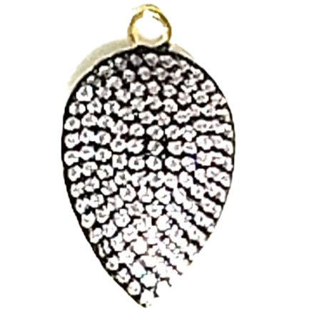 Pendente Goccia Piccola Argento Zirconi Rosa Placcato Oro Giallo