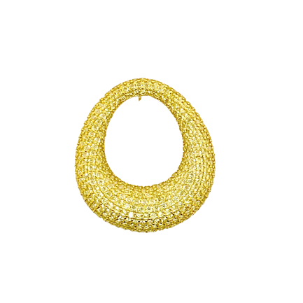 Oval Pierced Earring in Silver €132,00