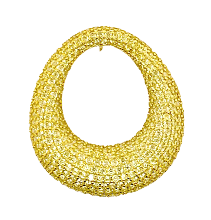 Orecchino Ovale Big Bucato Argento € 132,00