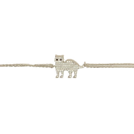 Silver Cat Bracelet €58,00