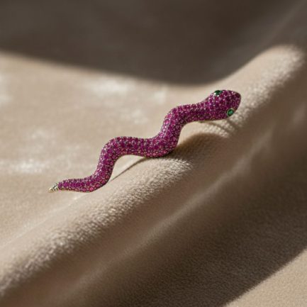 Orecchino Serpente Lungo Argento &euro; 66,00