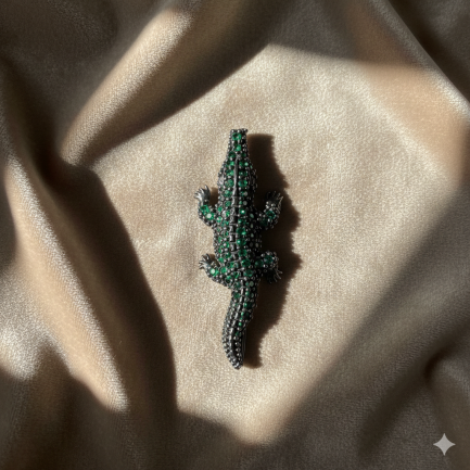 Orecchino Coccodrillo Small Argento &euro; 33,00