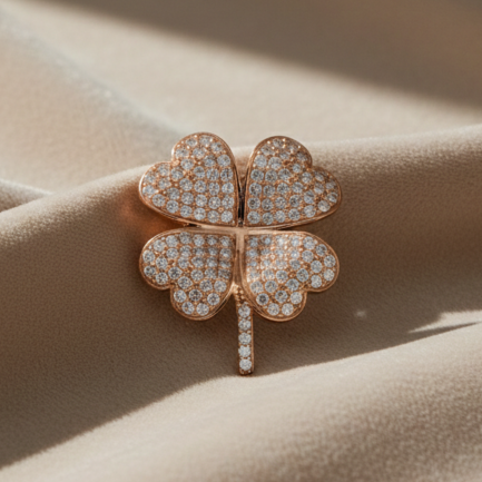 Orecchino Quadrifoglio Argento &euro; 69,00