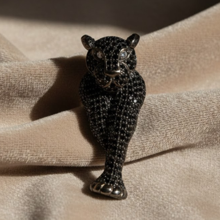 Orecchino Pantera Big Argento &euro; 107,00