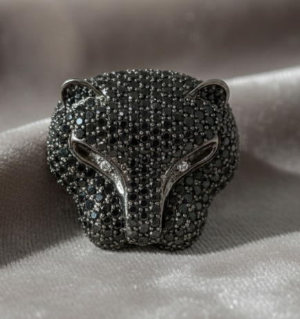 Orecchino Testa Pantera Big Argento &euro; 209,00