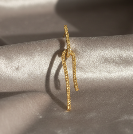 Orecchino Doppia Barretta Argento &euro; 43,00